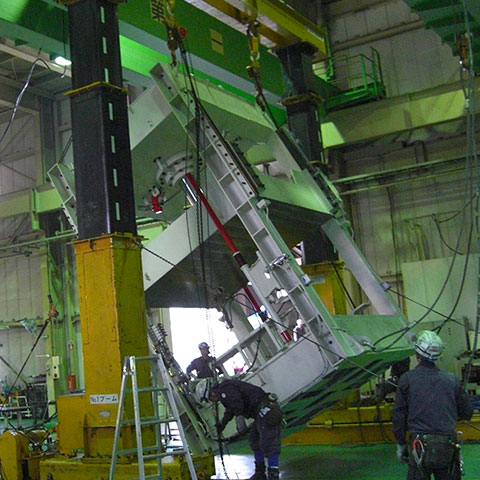 30t油圧門型、プレス機搬入据付工事