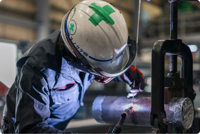 管工事部の従業員